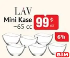 PAŞABAHÇE MİNİ KASE 65 CC 6'LI